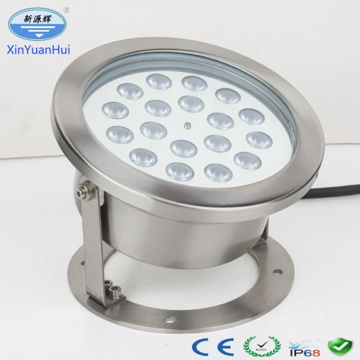 Lumen tinggi DC / AC 24V 316 Stainless Steel LED Lampu Bawah Air Lampu Air Garam